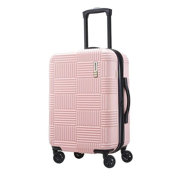 American Tourister Handbags - American Tourister - American Tourister Checkered Carry On Hardside Sp Pink